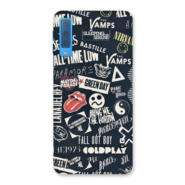 Music My Paradise Back Case for Galaxy A7 (2018)