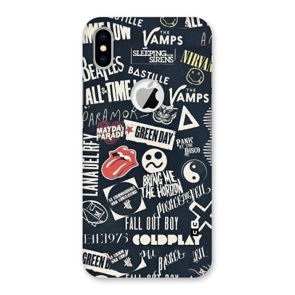 Music My Paradise Back Case for iPhone XS Logo Cut