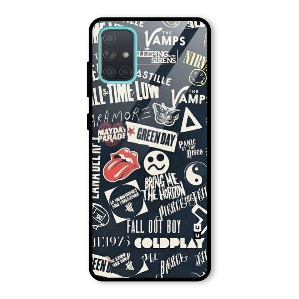 Music My Paradise Glass Back Case for Galaxy A71