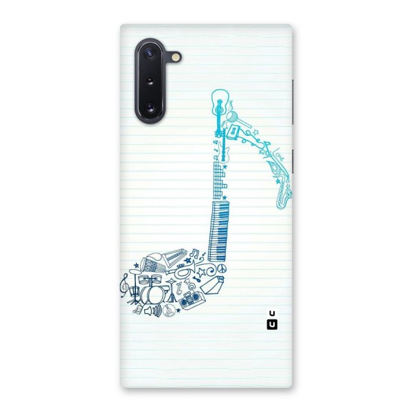 Music Note Design Back Case for Galaxy Note 10