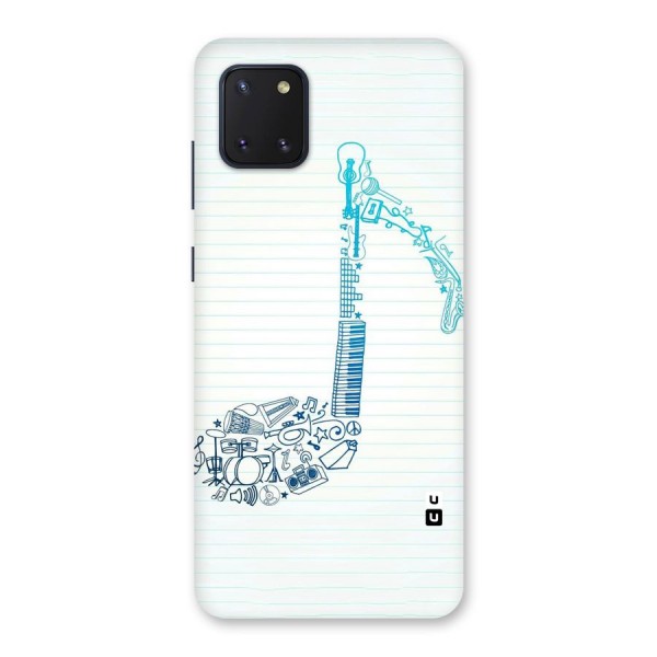 Music Note Design Back Case for Galaxy Note 10 Lite
