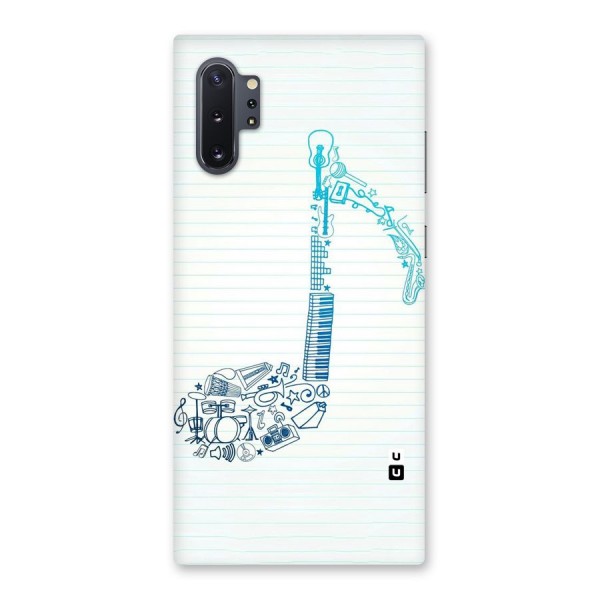 Music Note Design Back Case for Galaxy Note 10 Plus