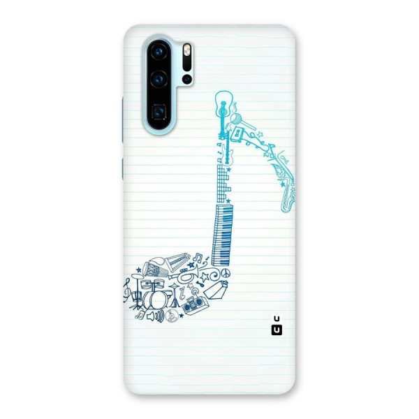 Music Note Design Back Case for Huawei P30 Pro