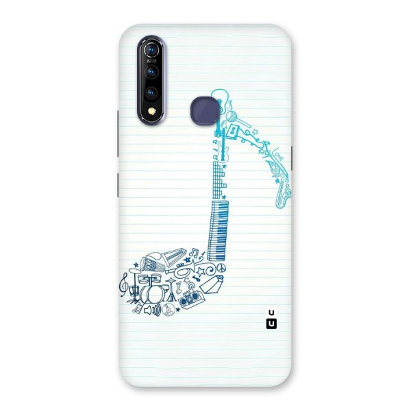 Music Note Design Back Case for Vivo Z1 Pro