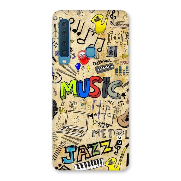 Music Pattern Back Case for Galaxy A9 (2018)