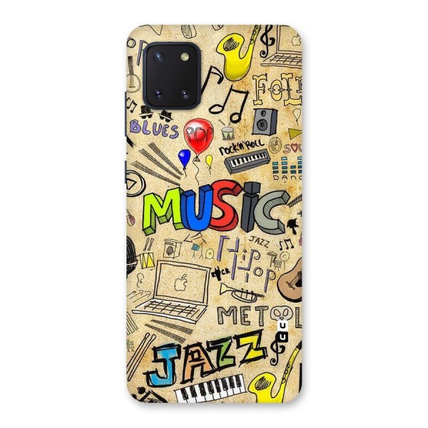 Music Pattern Back Case for Galaxy Note 10 Lite