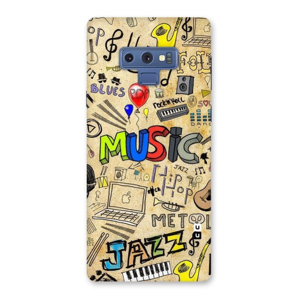 Music Pattern Back Case for Galaxy Note 9