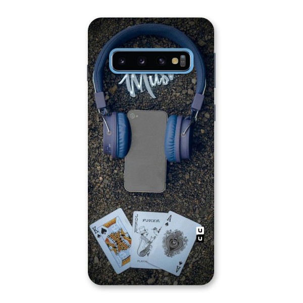 Music Power Cards Back Case for Galaxy S10