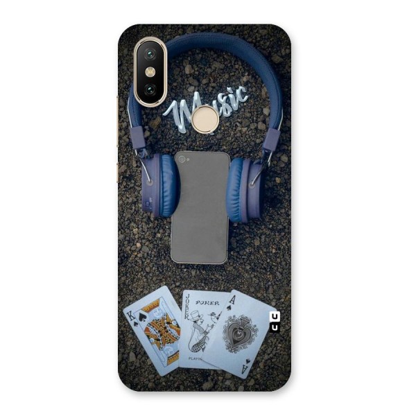 Music Power Cards Back Case for Mi A2