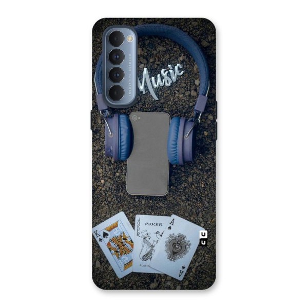 Music Power Cards Back Case for Reno4 Pro