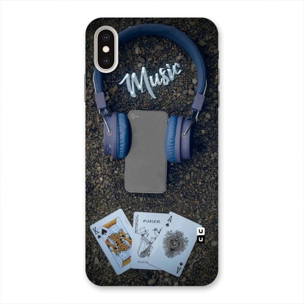 Music Power Cards Back Case for iPhone XS Max