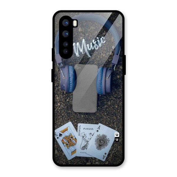 Music Power Cards Glass Back Case for OnePlus Nord