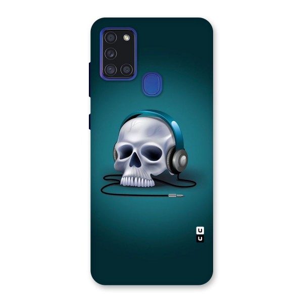 Music Skull Back Case for Galaxy A21s