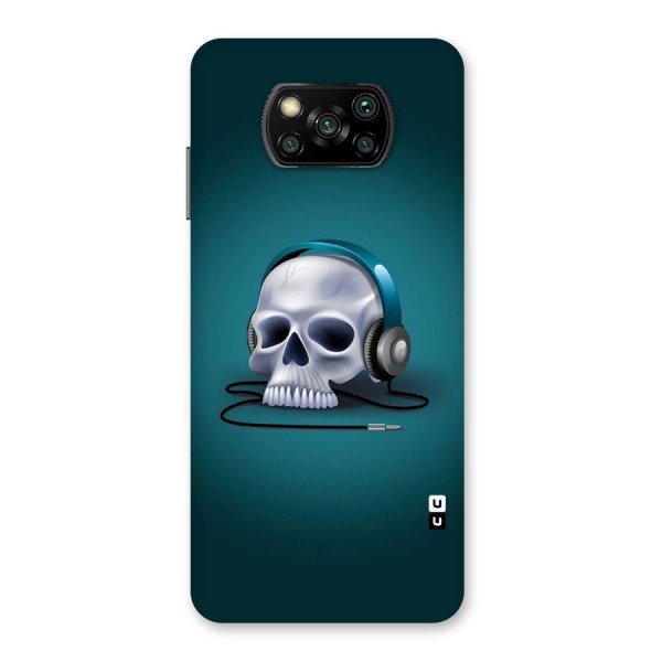Music Skull Back Case for Poco X3