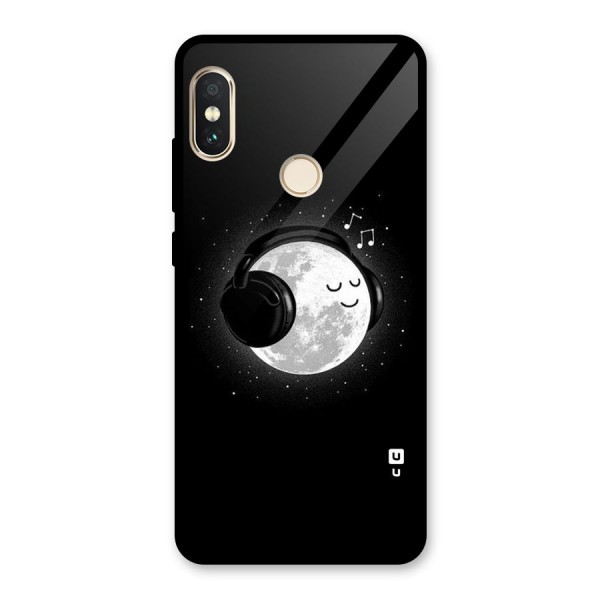Music World Enjoying Glass Back Case for Redmi Note 5 Pro