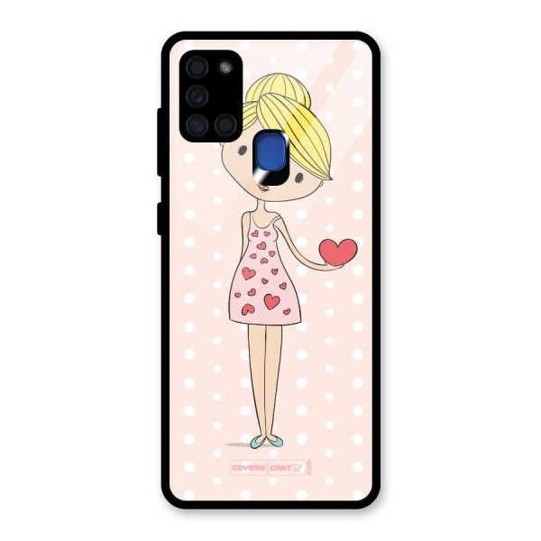 My Innocent Heart Glass Back Case for Galaxy A21s