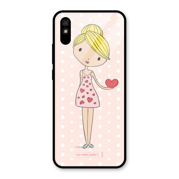 My Innocent Heart Glass Back Case for Redmi 9A