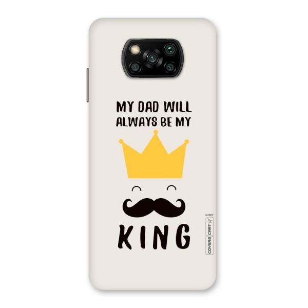 My King Dad Back Case for Poco X3