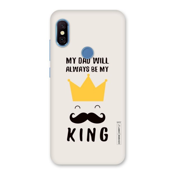 My King Dad Back Case for Redmi Note 6 Pro