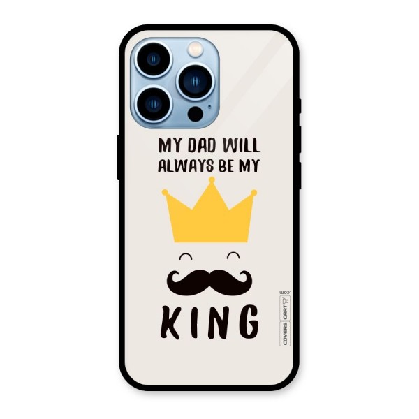My King Dad Glass Back Case for iPhone 13 Pro
