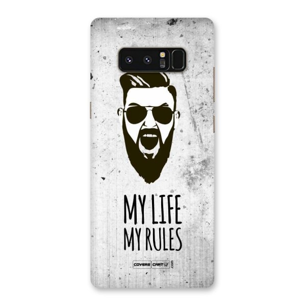 My Life My Rules Back Case for Galaxy Note 8