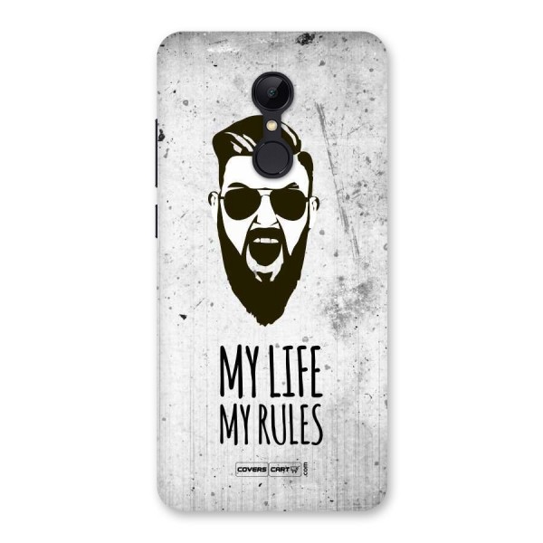 My Life My Rules Back Case for Redmi 5