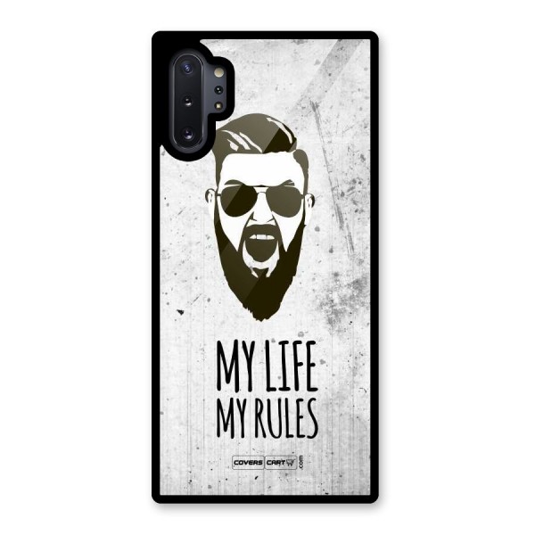 My Life My Rules Glass Back Case for Galaxy Note 10 Plus