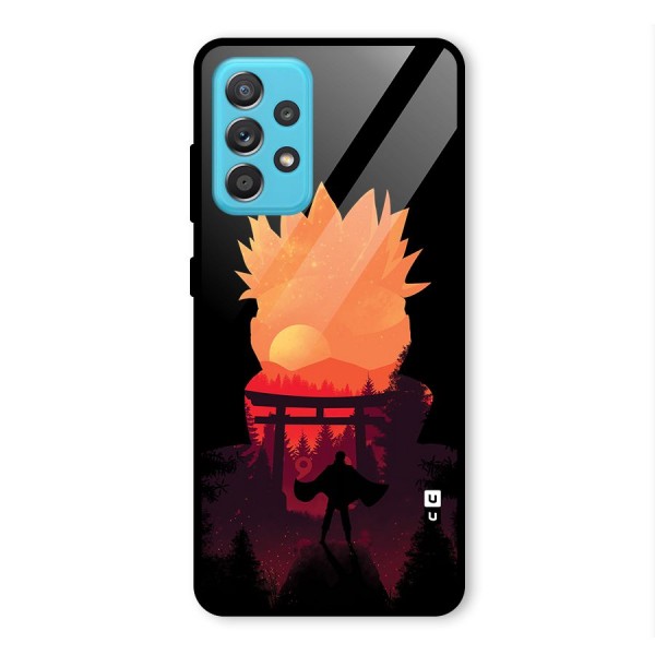 Naruto Anime Sunset Art Glass Back Case for Galaxy A52