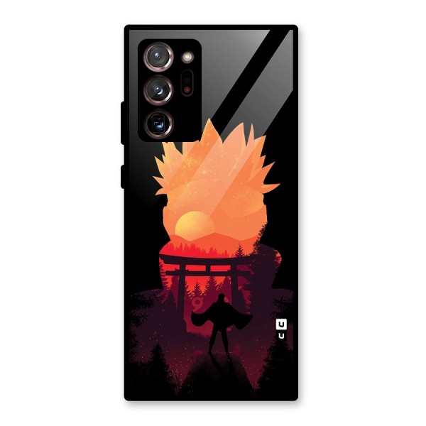 Naruto Anime Sunset Art Glass Back Case for Galaxy Note 20 Ultra