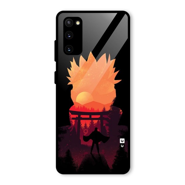Naruto Anime Sunset Art Glass Back Case for Galaxy S20 FE