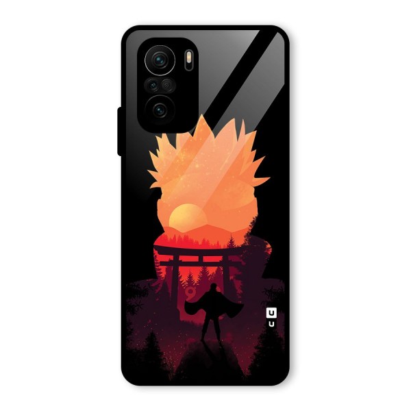 Naruto Anime Sunset Art Glass Back Case for Mi 11x