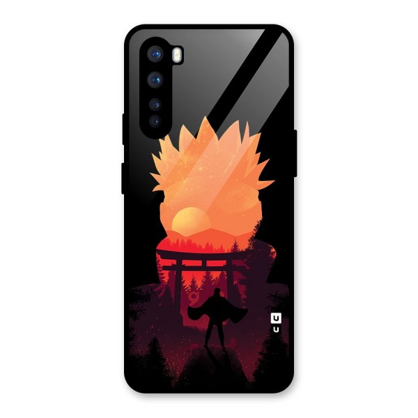Naruto Anime Sunset Art Glass Back Case for OnePlus Nord