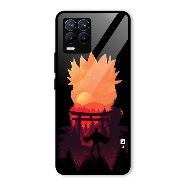 Naruto Anime Sunset Art Glass Back Case for Realme 8