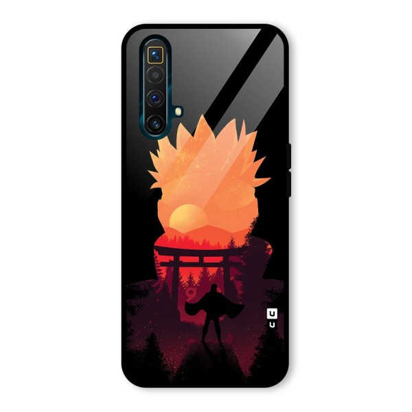Naruto Anime Sunset Art Glass Back Case for Realme X3 SuperZoom