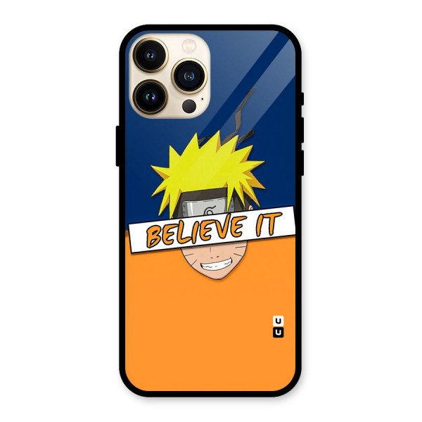 Naruto Believe It Glass Back Case for iPhone 13 Pro Max