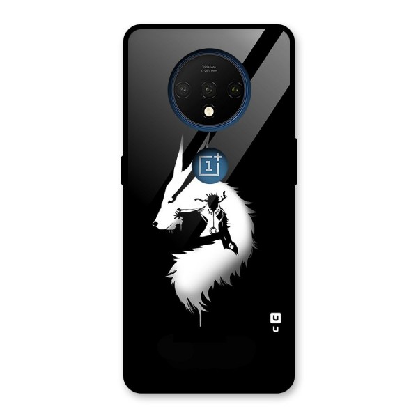 Naruto Kurama Mode Glass Back Case for OnePlus 7T