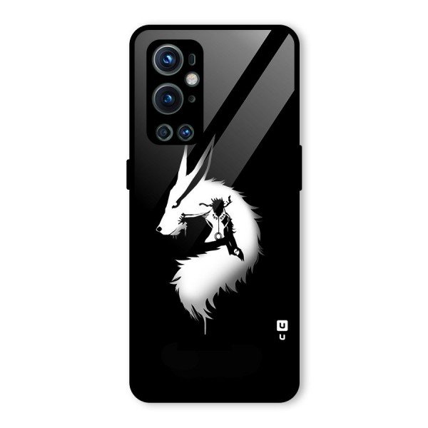 Naruto Kurama Mode Glass Back Case for OnePlus 9 Pro