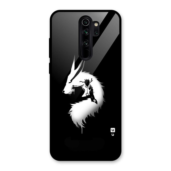 Naruto Kurama Mode Glass Back Case for Redmi Note 8 Pro