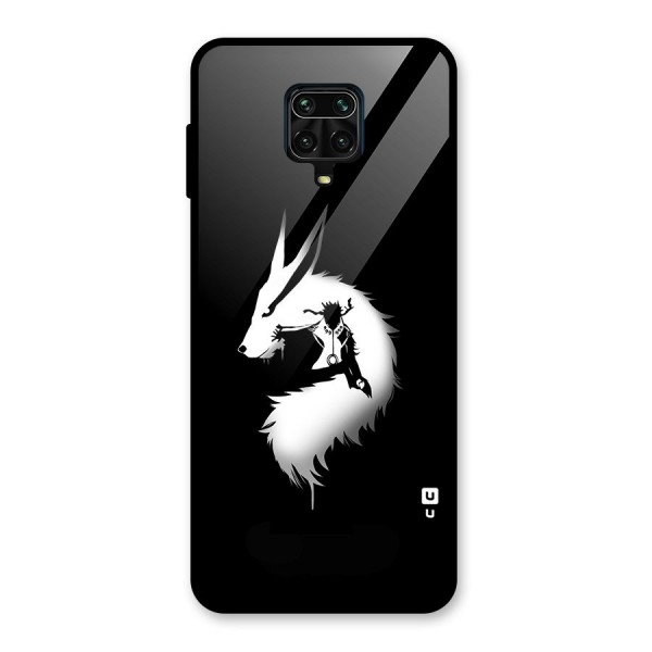 Naruto Kurama Mode Glass Back Case for Redmi Note 9 Pro