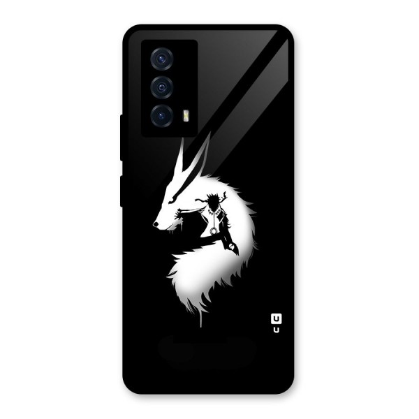 Naruto Kurama Mode Glass Back Case for Vivo iQOO Z5