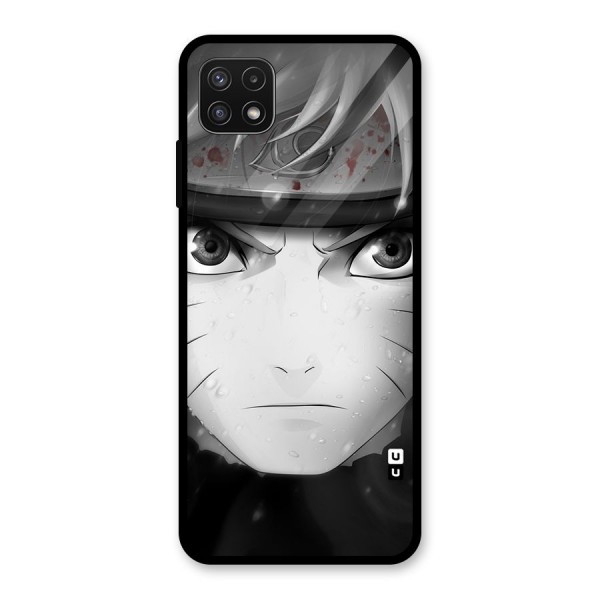 Naruto Monochrome Glass Back Case for Galaxy A22 5G