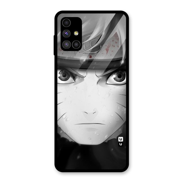 Naruto Monochrome Glass Back Case for Galaxy M51