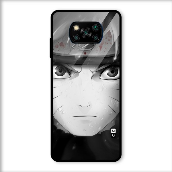 Naruto Monochrome Glass Back Case for Poco X3