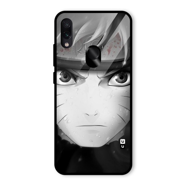 Naruto Monochrome Glass Back Case for Redmi Note 7 Pro