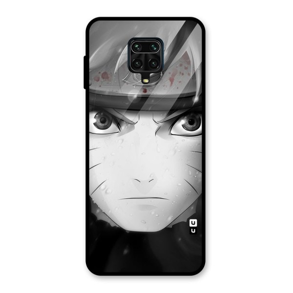 Naruto Monochrome Glass Back Case for Redmi Note 9 Pro