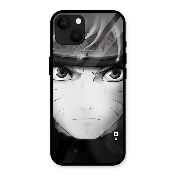 Naruto Monochrome Glass Back Case for iPhone 13