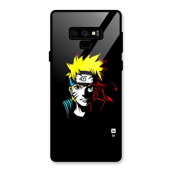 Naruto Pen Sketch Art Glass Back Case for Galaxy Note 9