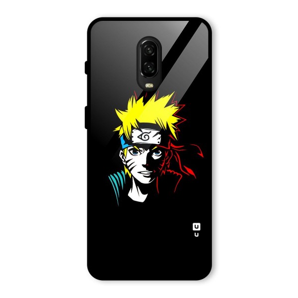 Naruto Pen Sketch Art Glass Back Case for OnePlus 6T