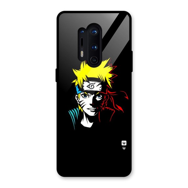 Naruto Pen Sketch Art Glass Back Case for OnePlus 8 Pro