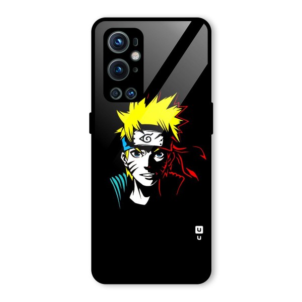 Naruto Pen Sketch Art Glass Back Case for OnePlus 9 Pro